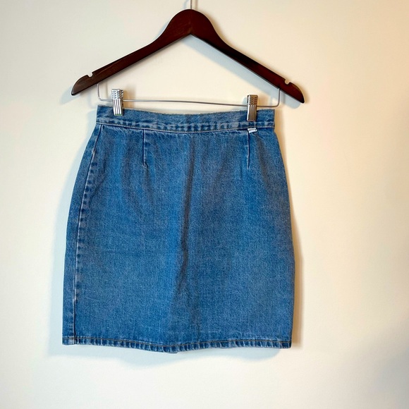 Vintage Guess Denim Mini Skirt - Picture 1 of 6